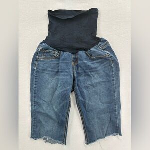 3For$20 Jessica Simpson Blue Denim Maternity Jeans Shorts size XL